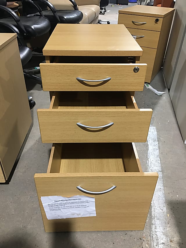 Wooden under desk storage pedestal