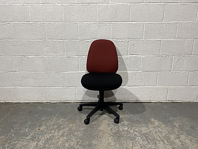 Dark Red and black chair