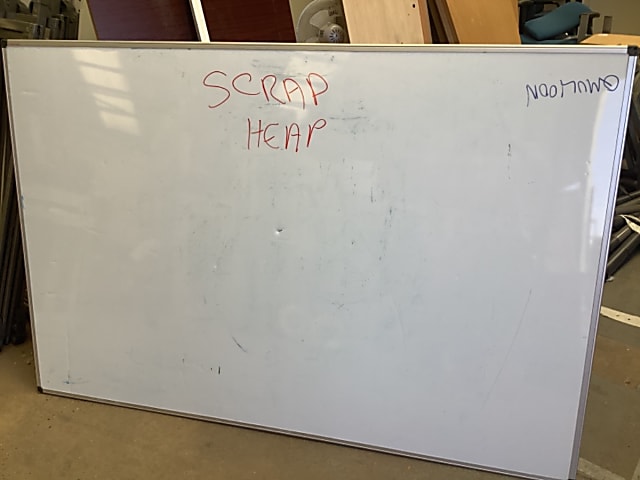 Waste whiteboard