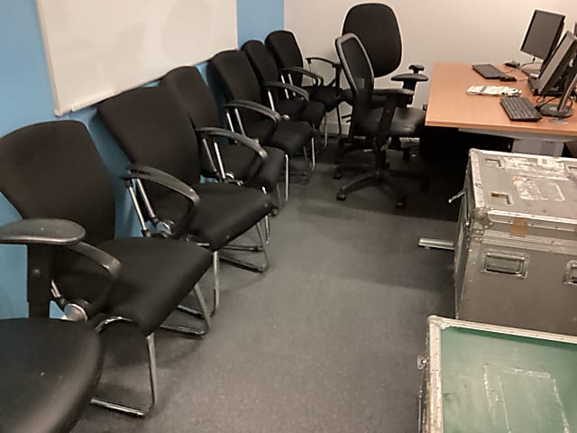 black Meeting room chairs 