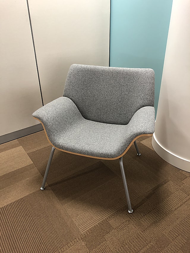 Herman Miller swoop chair grey