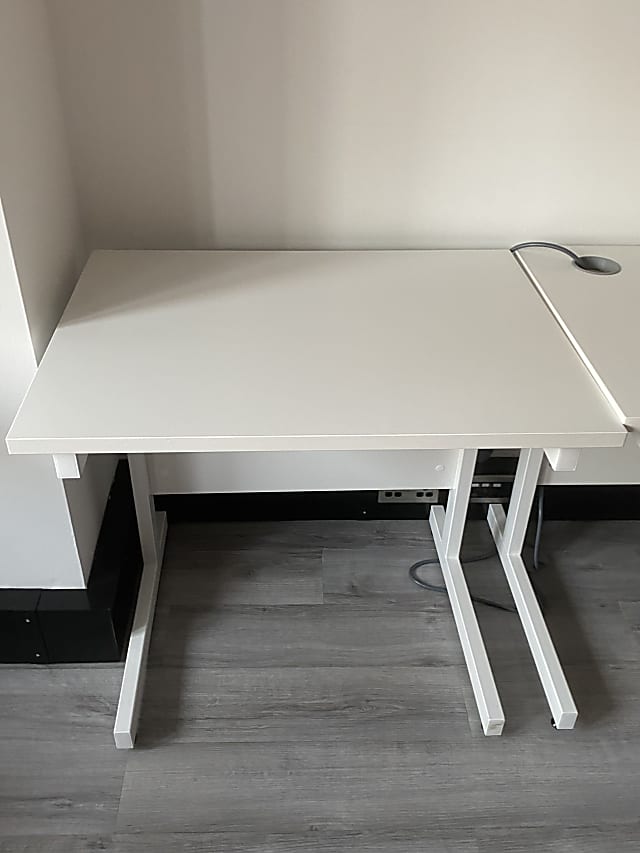 Small white desk