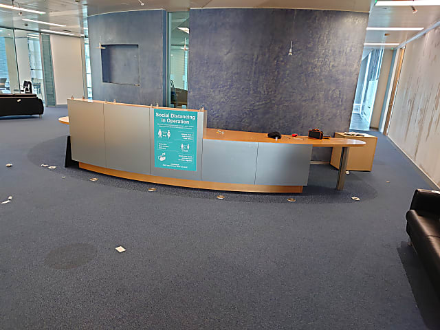 Large reception desk - Recycled.