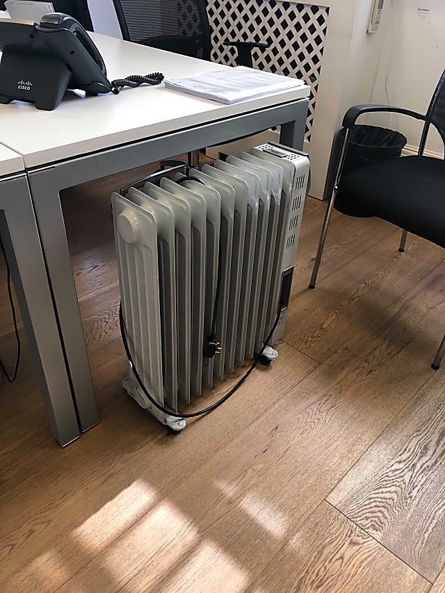 Mobile radiator heater