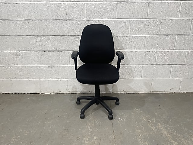 black operator chair