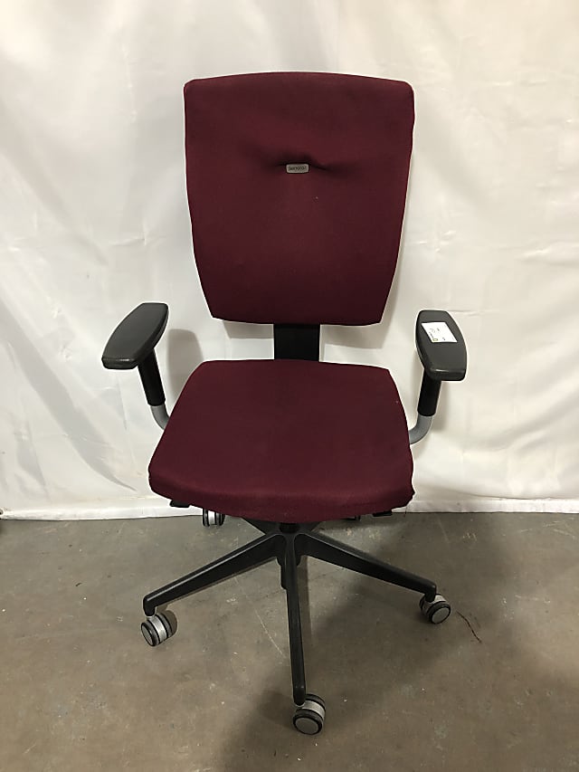 Burgundy Senator operator office chair