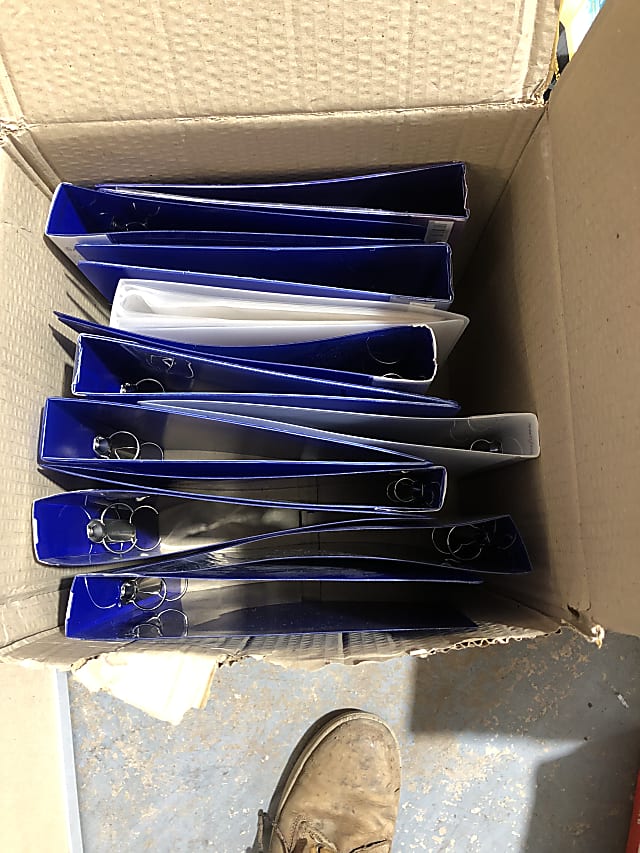 A4 ring binders - one lots of 12  