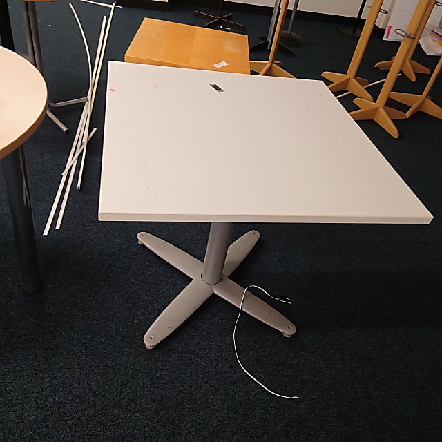 White square table 