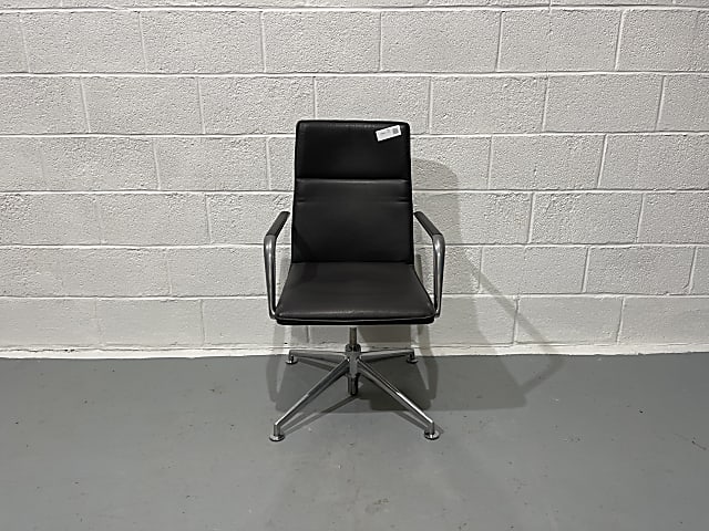 Grey Leather Brunner FinaSoft swivel Chair