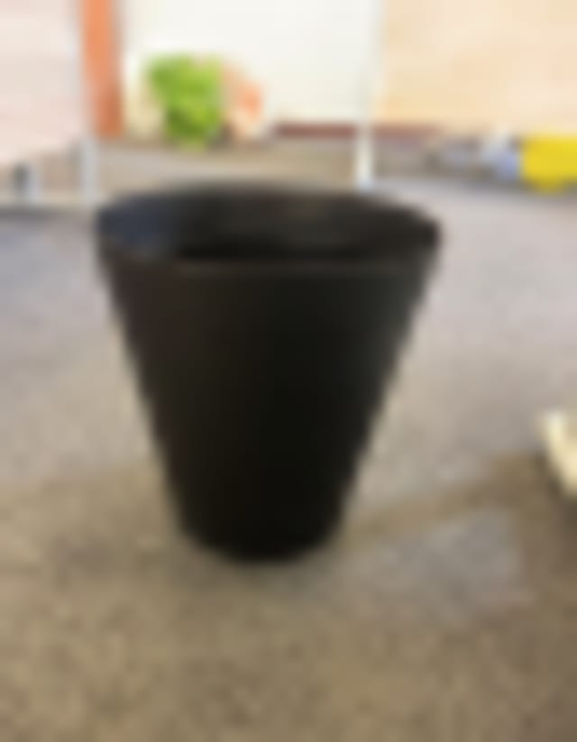 Black Plastic Bin