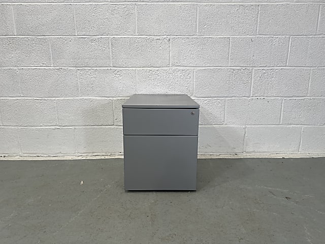 2 drawer metal pedestal 