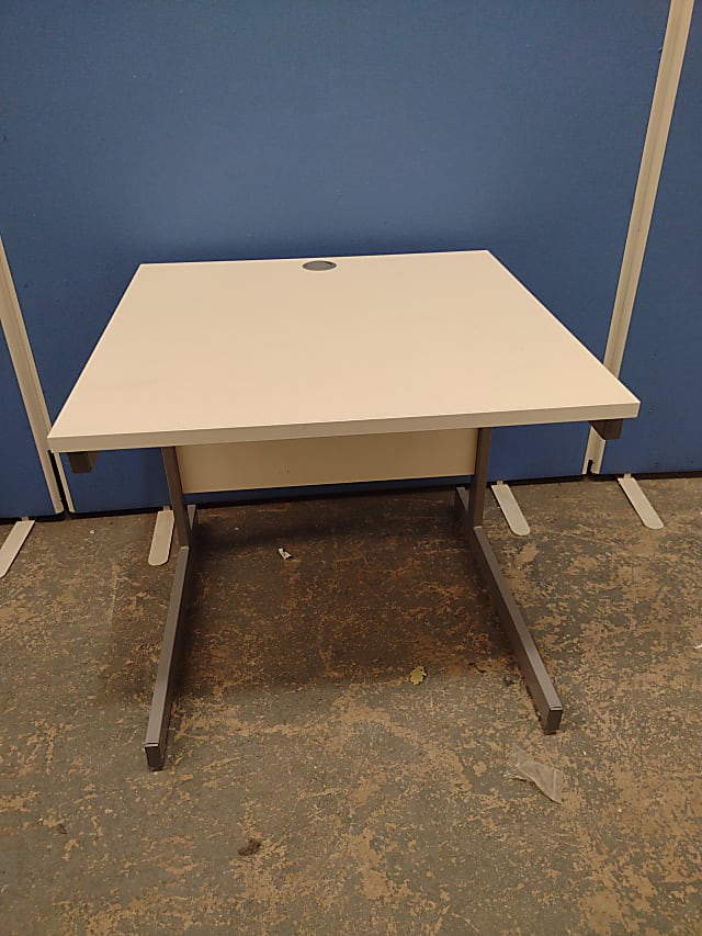 Small white desk