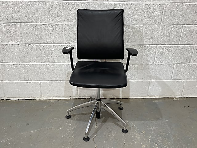 Sedus black leather office chair