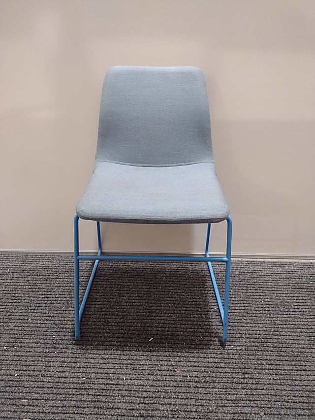 Naught One designer blue visitors chair 