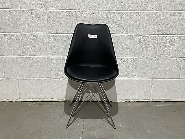 Leather PVC seat meeting room chair black 