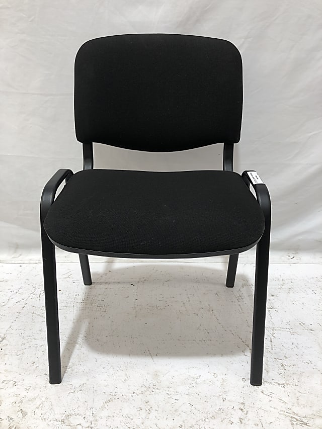 Black stackable visitor chair