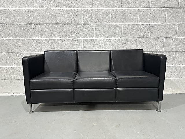 Three seater faux leather Sofa