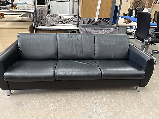 Three seat leather sofa great condition