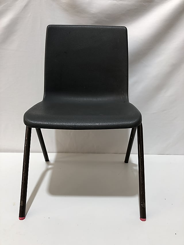 Black plastic school  chair 35cm