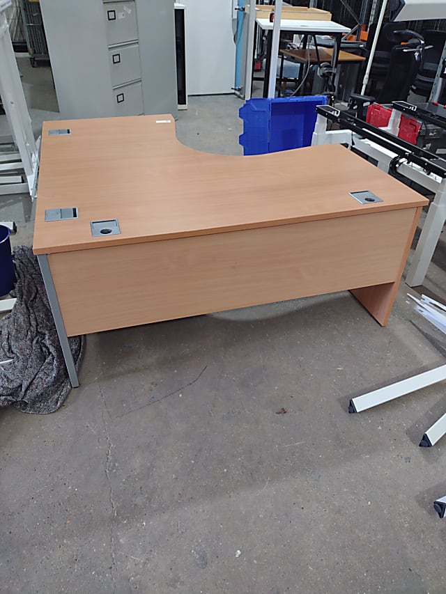 Large curved corner desk