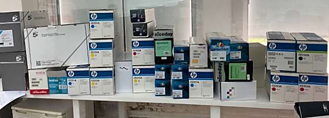 Box of Printer cartridges