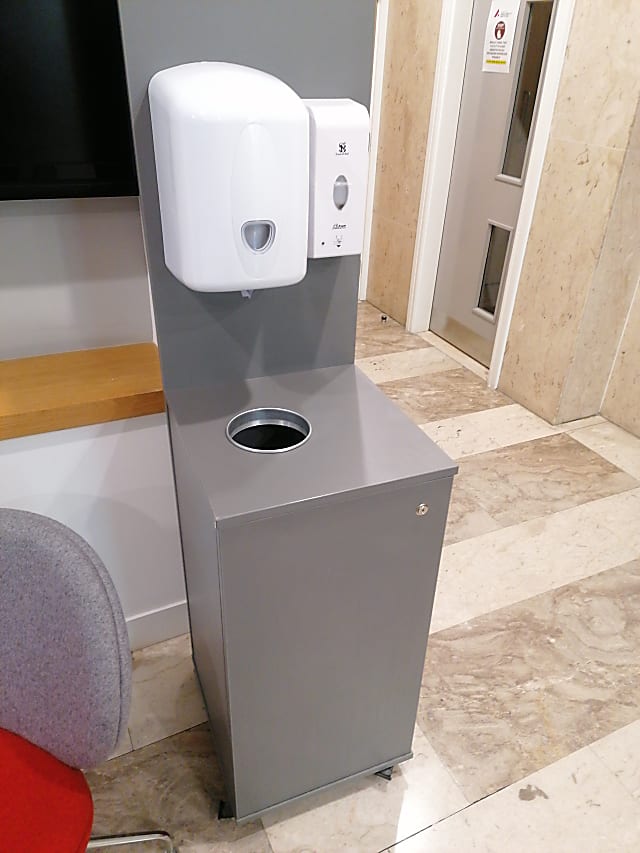 white and black water dispenser