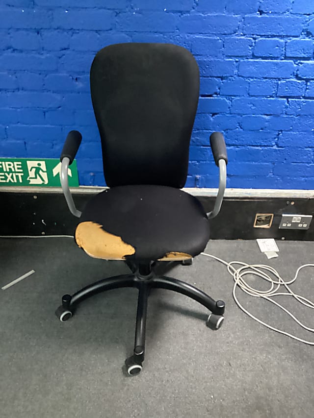 Damaged chair