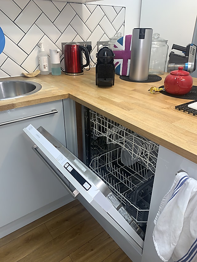 Integrated dishwasher