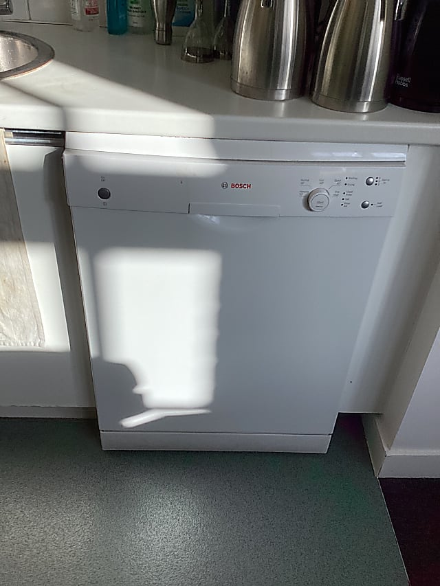 white Bosch dishwasher