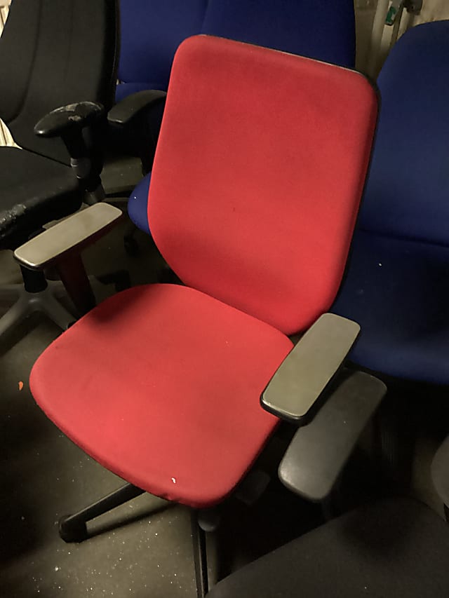 Red operator chair