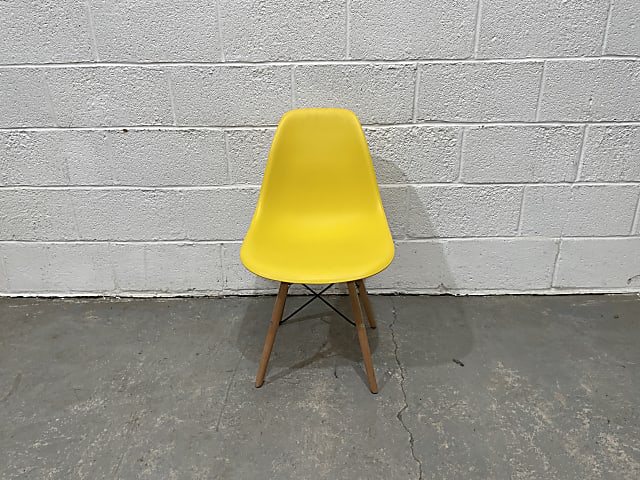 Vitra style yellow chair