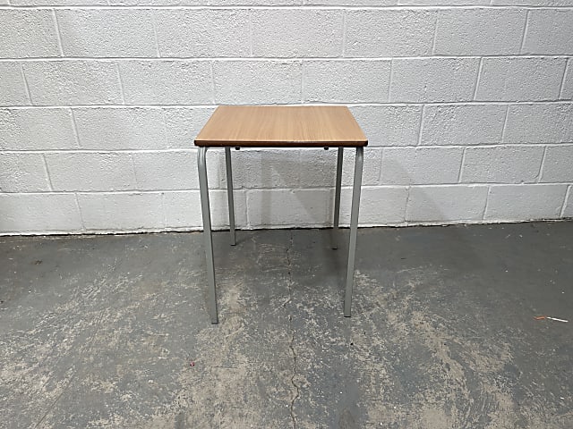 brown wooden square student table