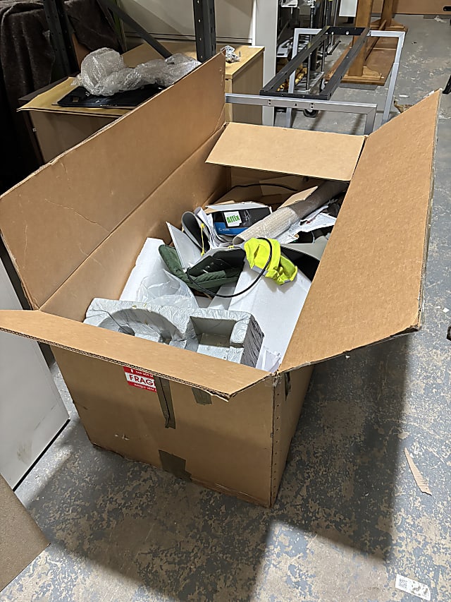 Large box waste paper etc