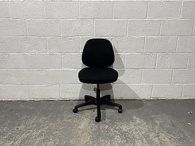 Black low back chair