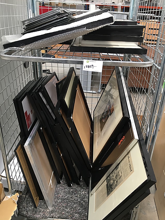 Job lot various size picture frames