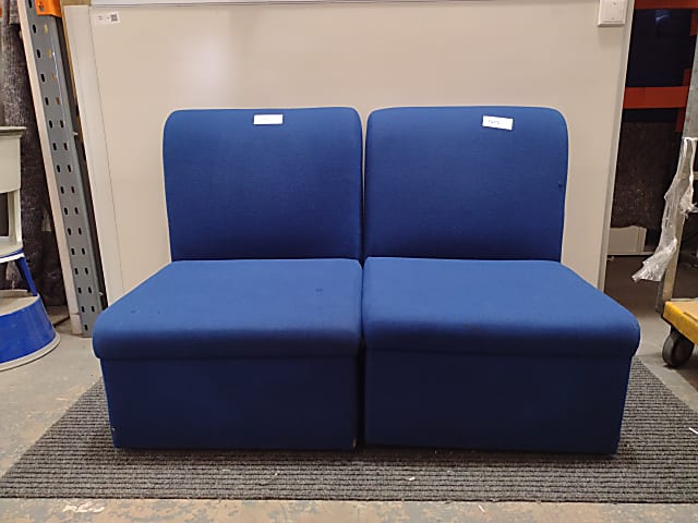 Pair of blue sofa chairs