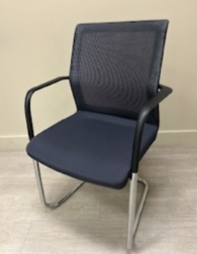 Orangebox grey meeting chair 