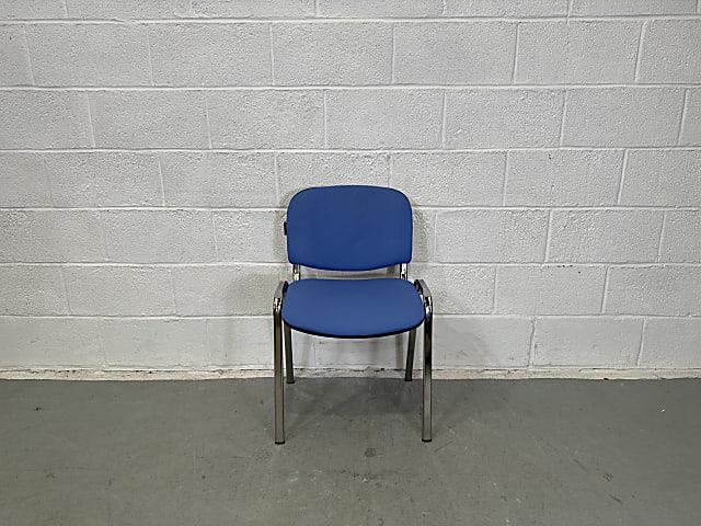 Blue stacking chair
