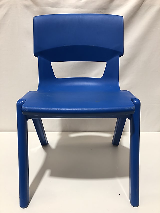 Postura  blue plastic school chair