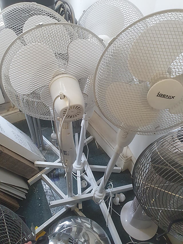 White fan