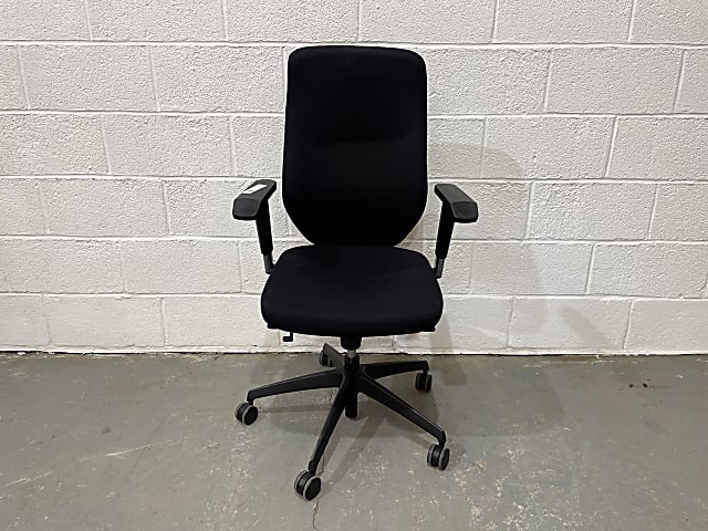 Verco black fabric operator office chair
