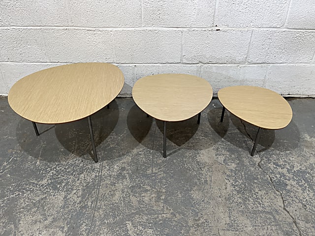 Set of 3 STUA Eclipse nesting tables