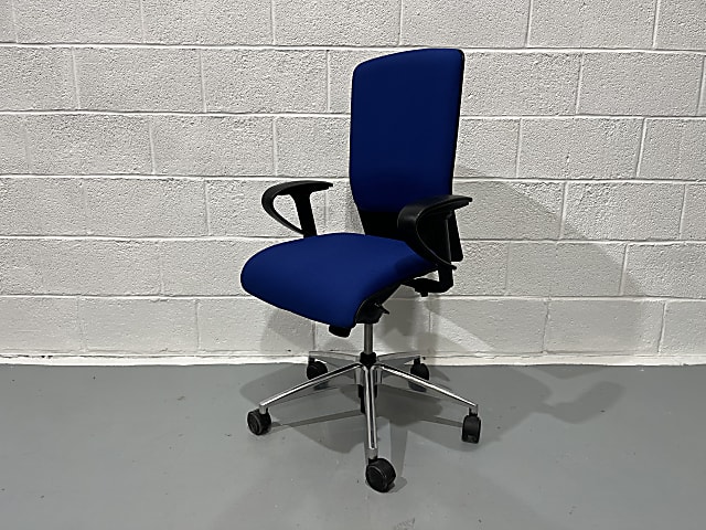 Blue Girsberger Swivel Office Chair