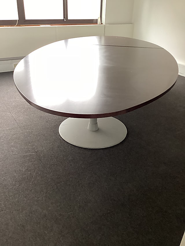 Oval large meeting table