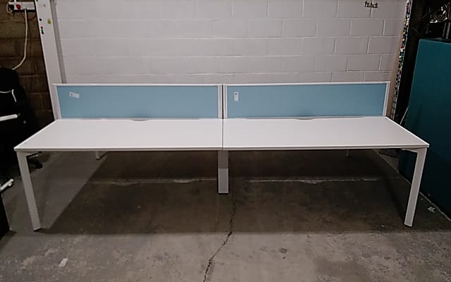 Sven Christiansen bank of 4 desks with dividers