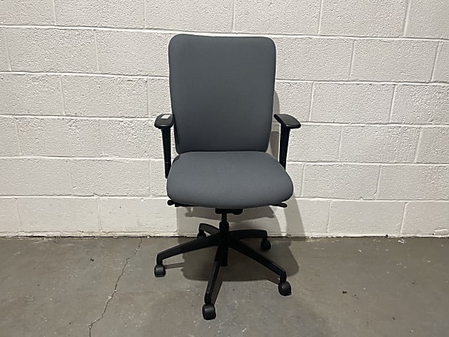 Grey and Black Rolling Chair 