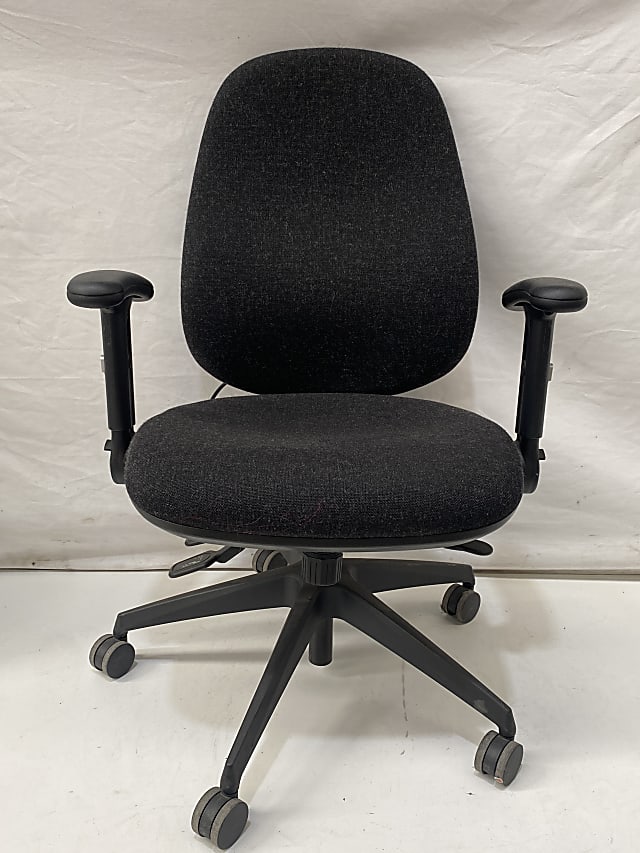 black operator chair 