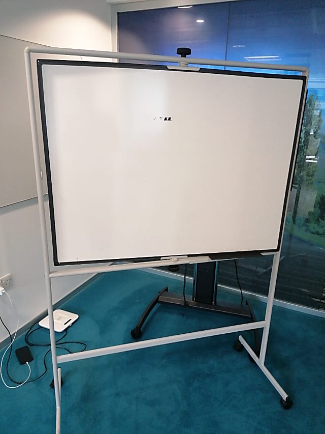 Whiteboard on wheels