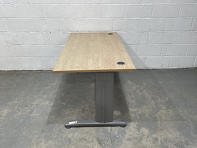 Light beech top office desk 160cm