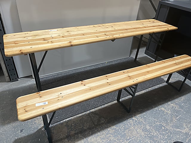 Folding Table and bench 